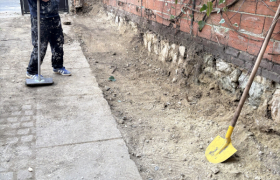 Démolition d'un mur et décaissement avec évacuation des terres à Mériel
